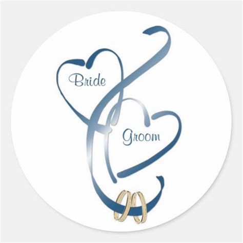 Personalized Wedding Stickers | Zazzle