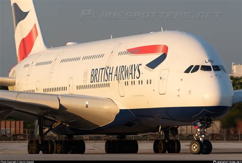 G XLEG British Airways Airbus A380 841 Photo By Martin Oswald ID