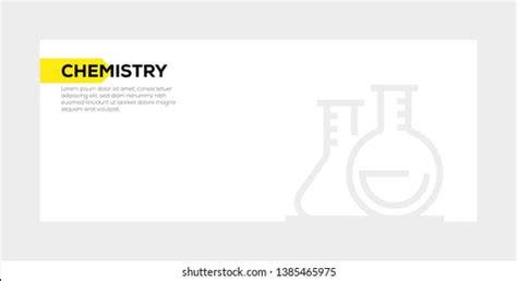 Vector Illustration Chemistry Banner Concept Stock Vector (Royalty Free ...