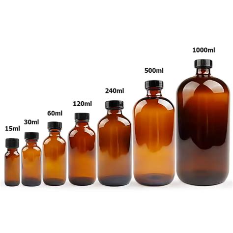 Hot Sale Oz Oz Oz Oz Oz Oz Glass Amber Boston Bottle With