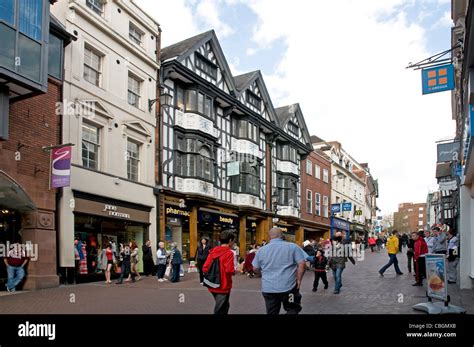 Pride Hill Shopping Centre Shrewsbury Shropshire Stock Photo Alamy