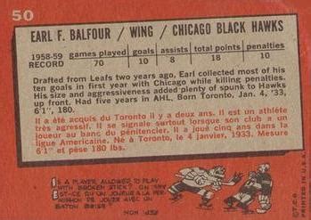 Earl Balfour Gallery Trading Card Database