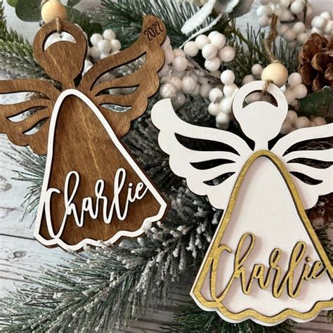 Angel Ornament Personalized Angel Custom Name Christmas - Etsy