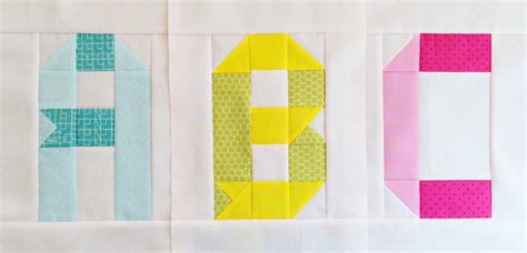 Alphabet Quilt Blocks Ribbon Letter Edition ⋆ Patch Dot