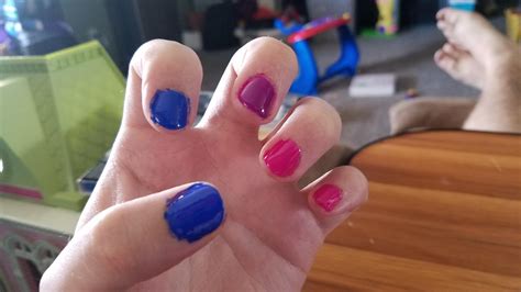 Bi Pride Nails R Bisexual