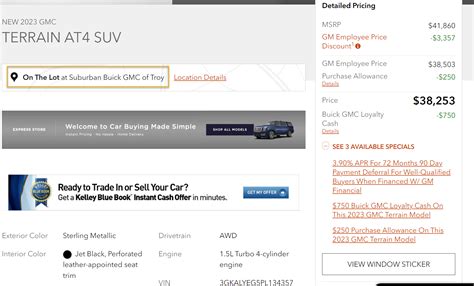 2023 Gmc Terrain Lease Deals And Purchase Prices — Car Forums At