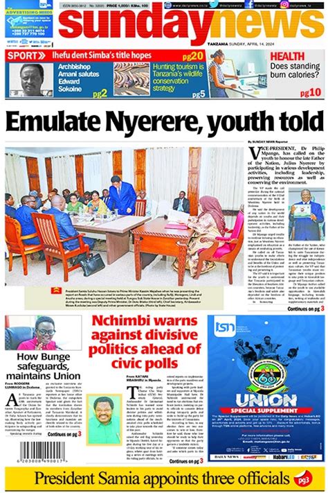 Magazeti Ya Leo Tarehe 14 April 2024 Udaku Special