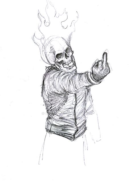 Ghost Rider Sketch Images A Visual Journey Into The Realm Of