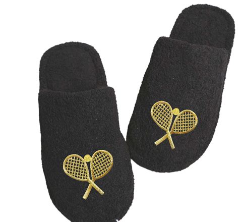 Double Trouble Fuzzy Slippers - Black/Gold