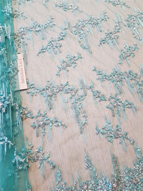 D Lace Fabric Beaded Lace Fabric Spitzenstoff French Lace Etsy