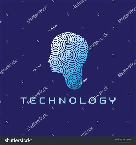 Modern Head Science Technology Logo Design Stock Vector Royalty Free 2040353303 Shutterstock