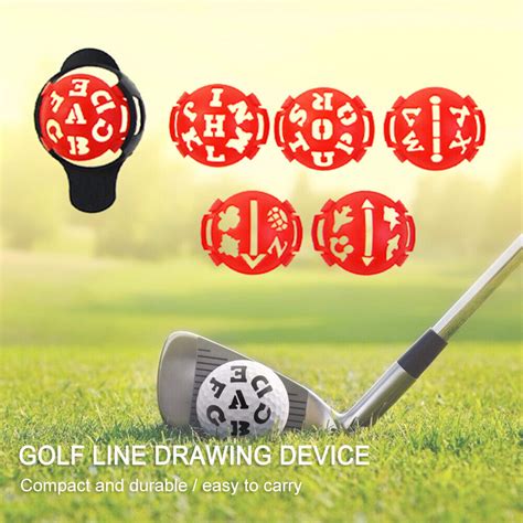 Pcs Golf Ball Liner Drawing Alignment Marker Golf Training Aids Red