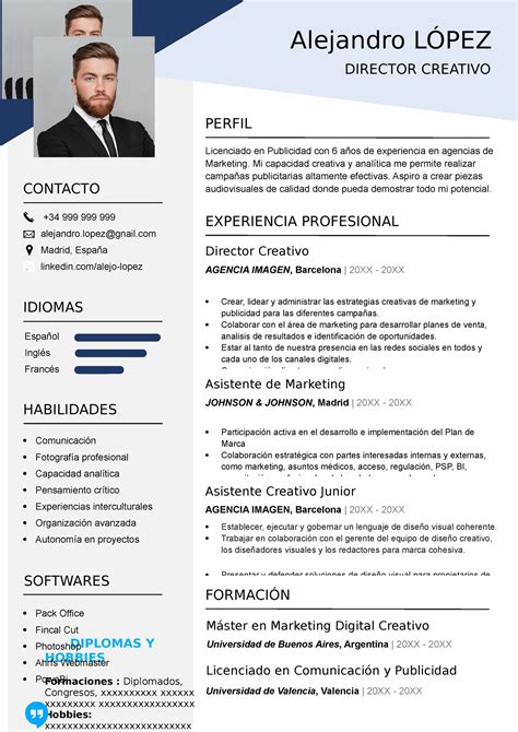 232 Curriculum Vitae Rellenar Editar DIRECTOR CREATIVO Alejandro