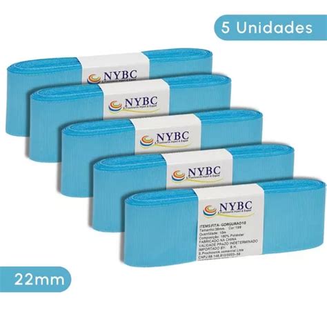 Cinta Grogr N En Rollo Nybc Fita Para La O De Gorgur O Azul T Liso Mm