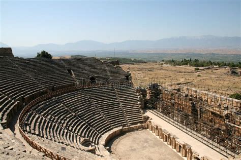 Greek Amphitheatre Stock Image Image Of Tourist Zeus 5085125