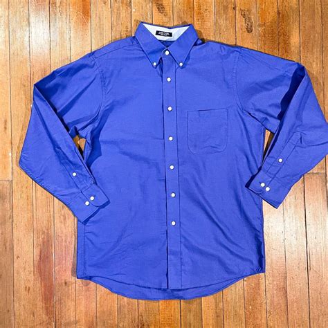 Chaps Ralph Lauren Blue Oxford Dress Shirt Mens Depop