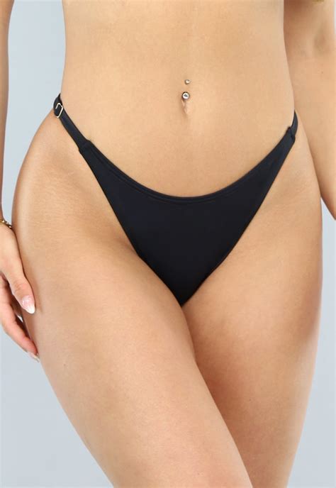 Verstelbaar Bikini String Broekje Zwart Uwantisell Nl