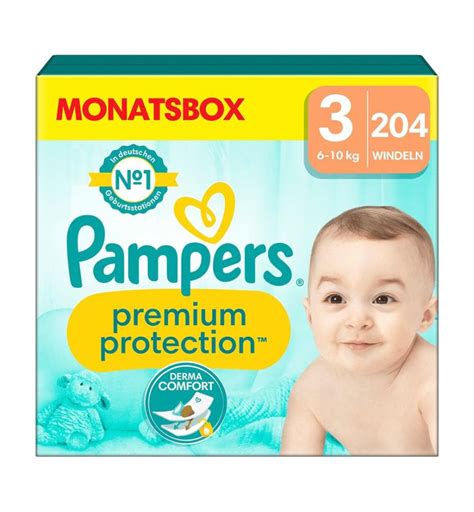 Pampers Premium Protection Size 3 6 10 Kg … Deindeal