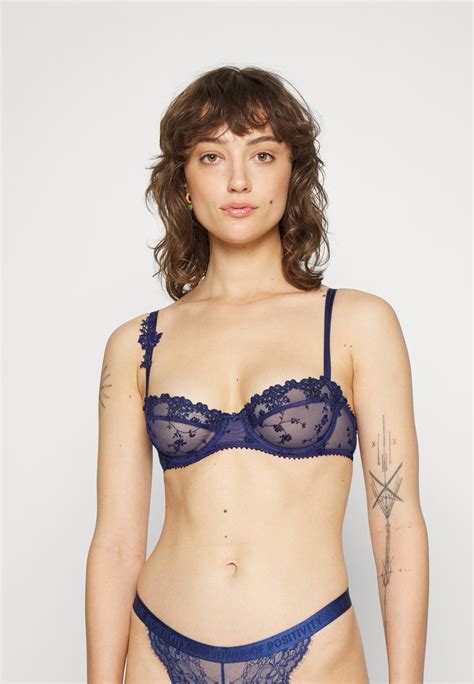 Passionata Nights Bra Half Cup Sujetador Balconette Danube Blue Lurex Azul Zalando Es