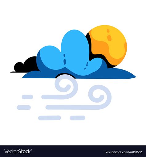 Wind blowing Royalty Free Vector Image - VectorStock