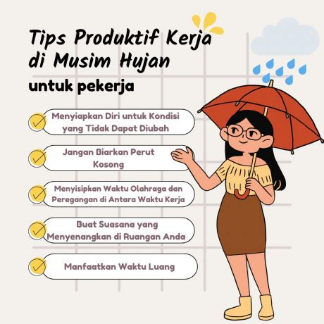 Berita Tips Produktif Bekerja Di Musim Hujan Untuk Pekerja Ppklkm