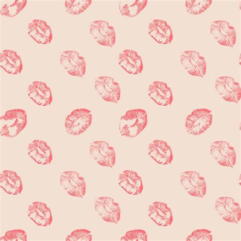 Premium Vector Vector Pink Seamless Pattern Background Lips Prints