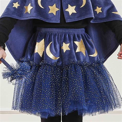 Fancy Dress Navy Velvet Sparkle Wizard Tutu Years Costume Amscan