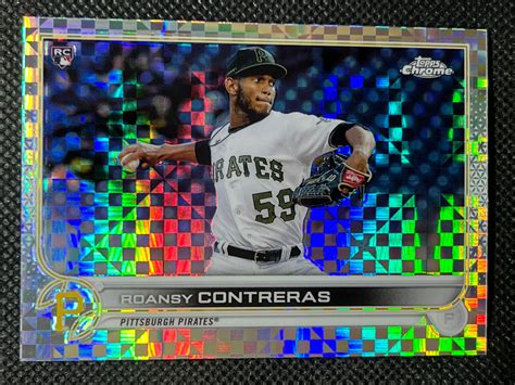 Topps Chrome Baseball Roansy Contreras Rc X Fractor Rookie