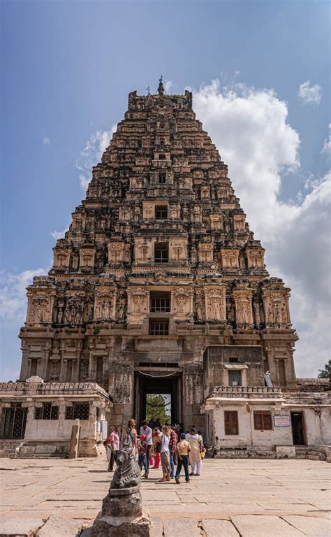 Gopuram Of Virupaksha Temple In Unesco World Heritage Site At Hampi