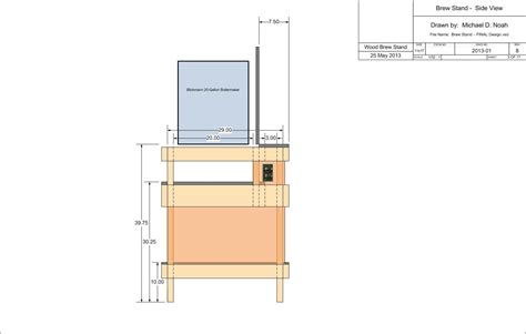 3. Brewstand Design Drawings - Plan View Side | Homebrew Talk - Beer ...