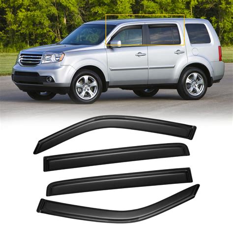 Cmvt Auto Window Visors For Pilot Rain Guards Shields Vent