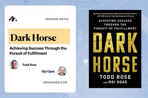 Dark Horse: Achieving Success through the Pursuit of Fulfillment ...