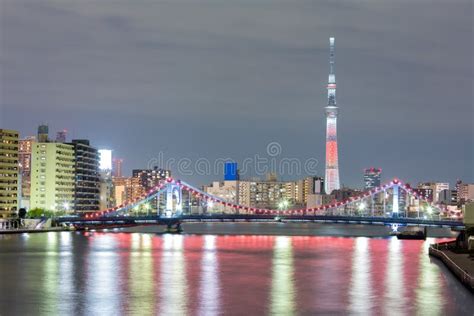 Tokyo skytree night stock image. Image of night, ward - 35895561