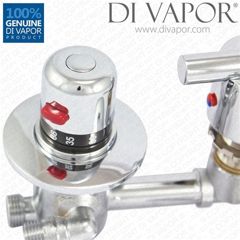 Four 4 Way Shower Diverter Mixer Tap With Thermostatic Valve Tapset