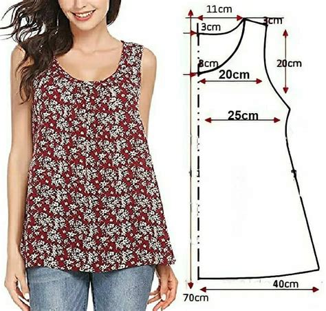 Medidas Y Patrones De Costura De Vestidos Femeninos Remeras