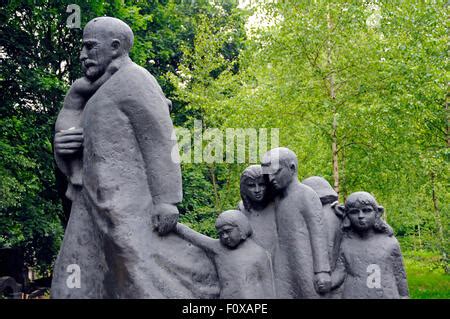 Janusz Korczak Memorial Jewish Cemetery Warsaw Poland Stock Photo