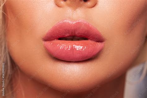 Sexy Plump Lips Close Up Lip Gloss Beautiful Perfect Makeup Beautiful Lips Beauty Cosmetic