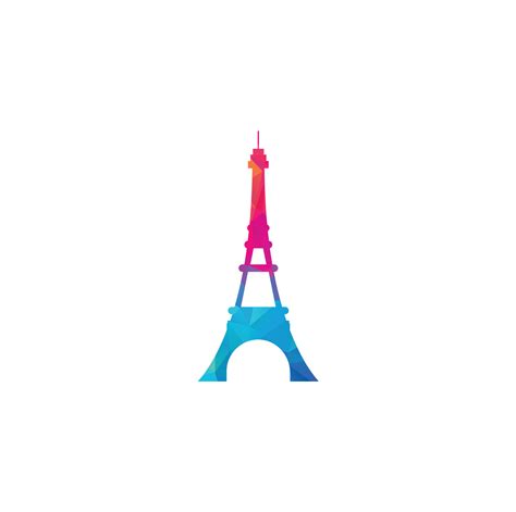 Eiffel tower logo design template. Paris logo design. 13914111 Vector ...