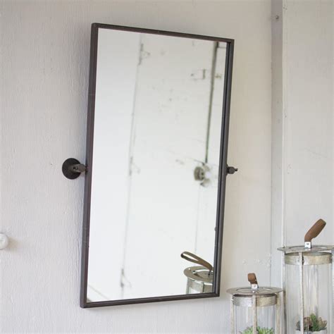 Kalalou Cq7054 Adjustable Metal Wall Mirror Grey Modish Store