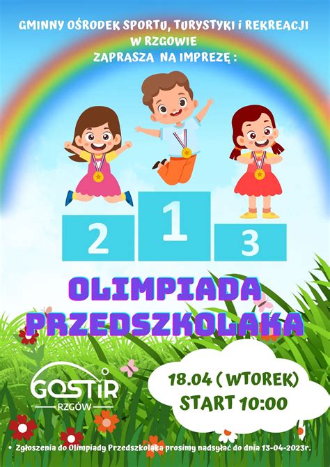 Olimpiada Przedszkolaka Gostir W Rzgowie