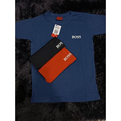 Camiseta Masculino Grife Hugo Boss Malha Peruana Shopee Brasil