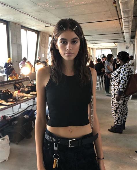 Kaia Gerber Updates On Instagram “via Daniokon Backstage At R13 Denim New York Fashion