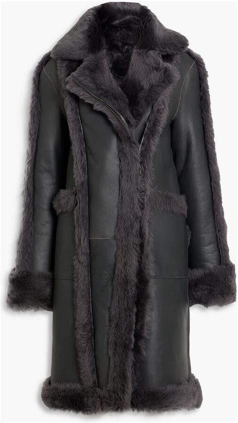 Dom Goor Shearling Coat Shopstyle