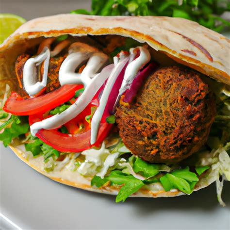 Vegetarischer Döner mit Falafel Rezept