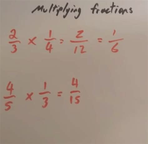 Multiplying Fractions Video Corbettmaths