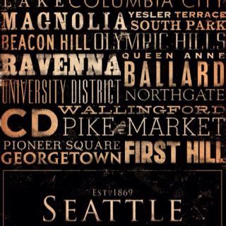 From Etsy Seattle Washington Washington State Typography Graphic