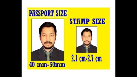 How To Create A Passport Or Stamp Size Photo In Photoshop 70 Youtube