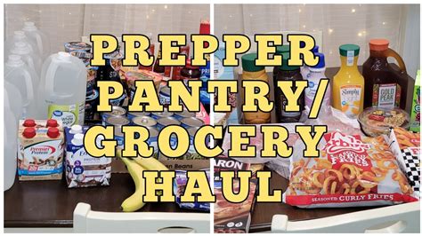 Walmart Prepper Pantry Grocery Fill In Haul Inflation Food Shortages