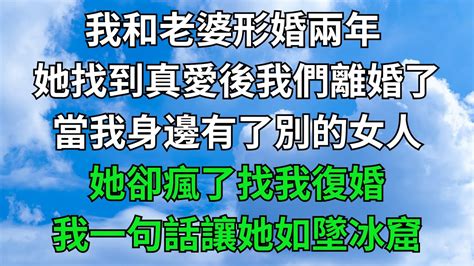 我和老婆形婚兩年，她找到真愛後我們離婚了，當我身邊有了別的女人，她卻瘋了找我復婚，我一句話讓她如墜冰窟！【一窗昏曉】落日溫情情感故事花