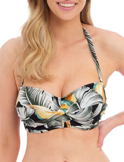 Fantasie Bamboo Grove Underwired Twist Bandeau Bikini Top Belle Lingerie